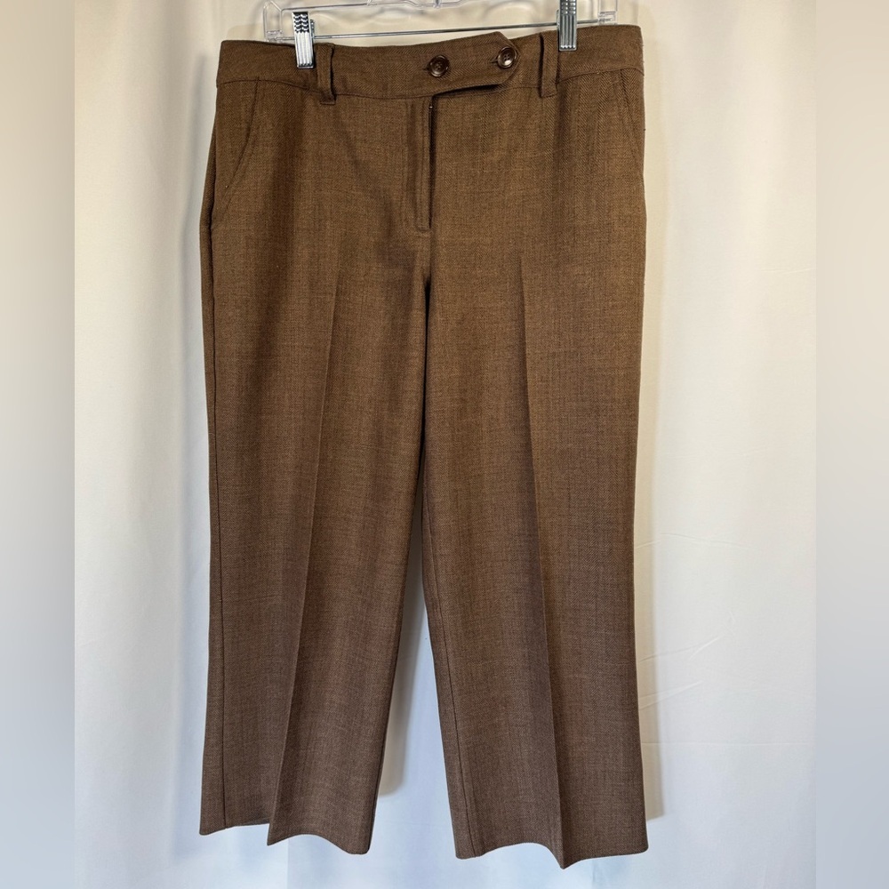 Worthington Brown Herringbone Pants 12